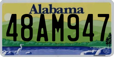 AL license plate 48AM947
