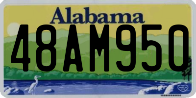 AL license plate 48AM950