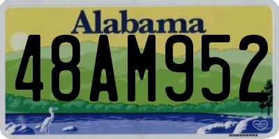 AL license plate 48AM952
