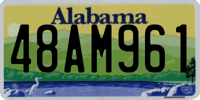 AL license plate 48AM961