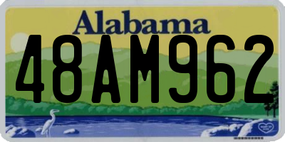 AL license plate 48AM962