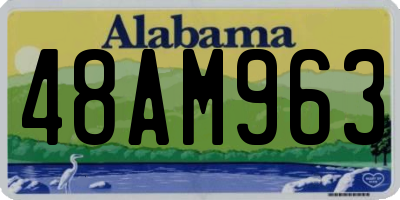 AL license plate 48AM963