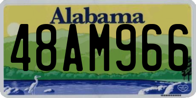 AL license plate 48AM966