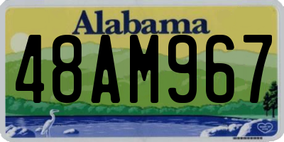 AL license plate 48AM967
