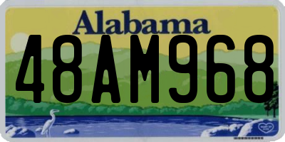 AL license plate 48AM968