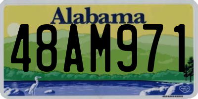 AL license plate 48AM971