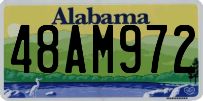 AL license plate 48AM972