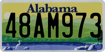 AL license plate 48AM973