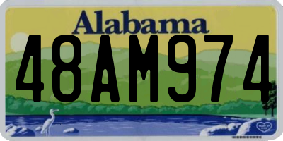 AL license plate 48AM974