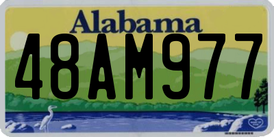 AL license plate 48AM977