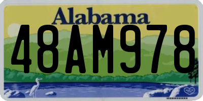 AL license plate 48AM978