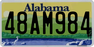 AL license plate 48AM984