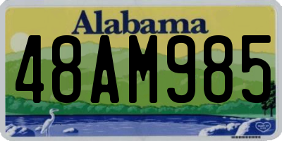 AL license plate 48AM985