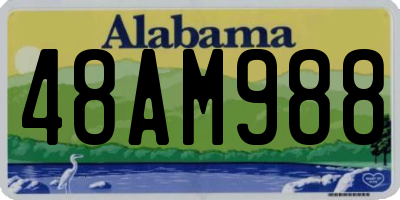 AL license plate 48AM988