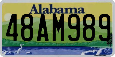 AL license plate 48AM989