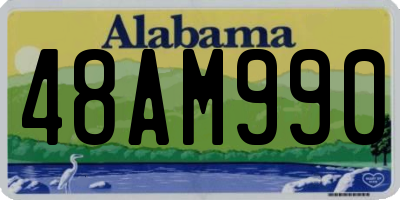 AL license plate 48AM990