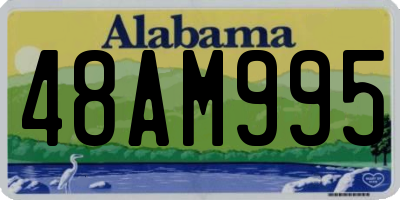AL license plate 48AM995