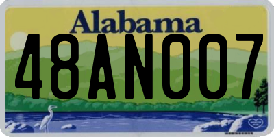 AL license plate 48AN007