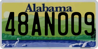 AL license plate 48AN009