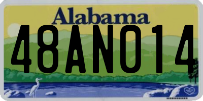 AL license plate 48AN014