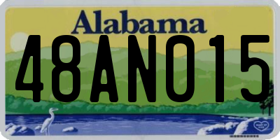 AL license plate 48AN015