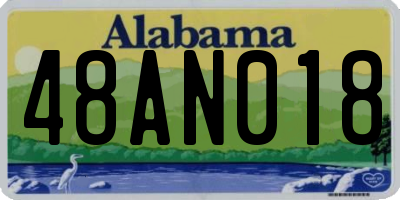 AL license plate 48AN018