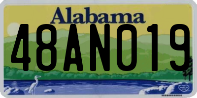 AL license plate 48AN019