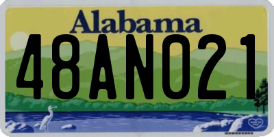 AL license plate 48AN021
