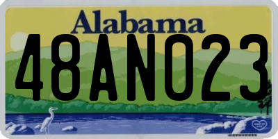 AL license plate 48AN023