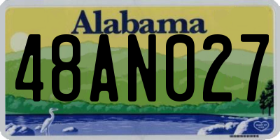 AL license plate 48AN027