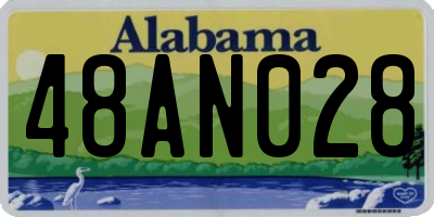AL license plate 48AN028