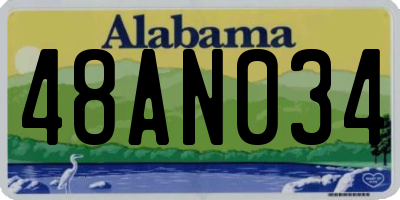 AL license plate 48AN034