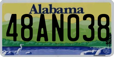 AL license plate 48AN038