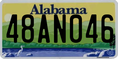 AL license plate 48AN046