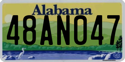 AL license plate 48AN047