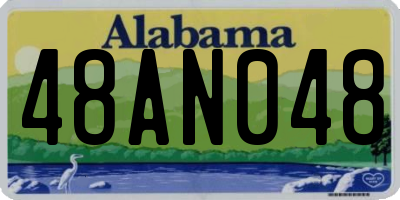AL license plate 48AN048