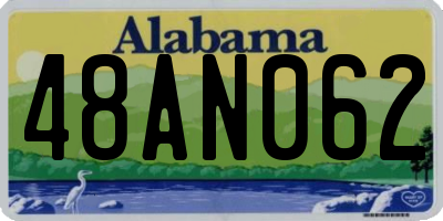 AL license plate 48AN062