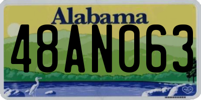 AL license plate 48AN063