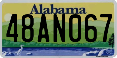 AL license plate 48AN067