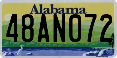 AL license plate 48AN072