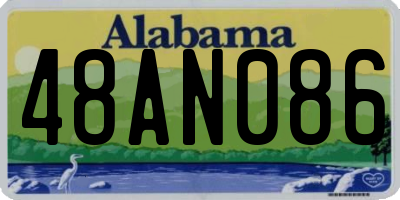 AL license plate 48AN086