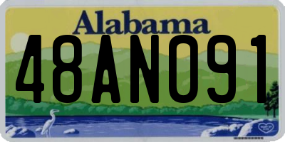 AL license plate 48AN091