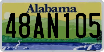 AL license plate 48AN105
