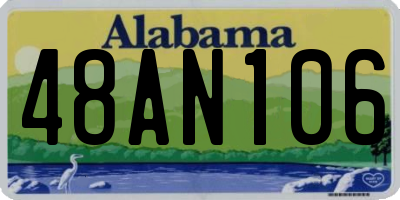AL license plate 48AN106