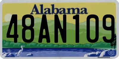 AL license plate 48AN109
