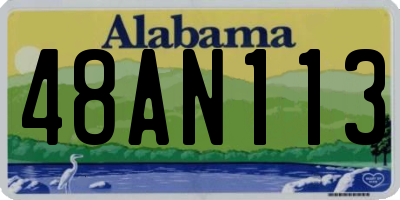 AL license plate 48AN113