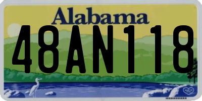 AL license plate 48AN118