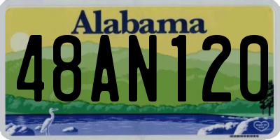 AL license plate 48AN120