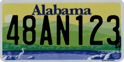 AL license plate 48AN123