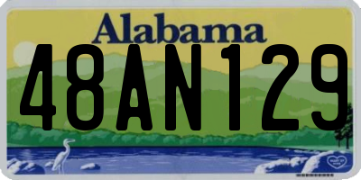 AL license plate 48AN129